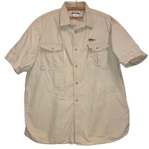 #1429 Columbia Omni shade fishing Bahama short Sleeve shirt Size XXL